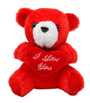 Plush Teddy Bear With Red Heart Red 16cm