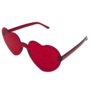 Heart Shaped Glasses Red 14cm 2