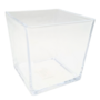 Square Vase Clear Glass 12 X 12cm