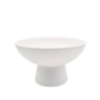 Rounded Compote On Foot Pot Ceramic White164 X 96cm