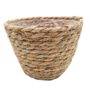 Straw Basket With Plastic Lining 17 X 13cm