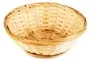 Round 15cm Handmade Bamboo Deep Fruit Snack Food Gift Basket Natural Colour B11