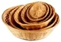 10cm 13cm 15cm 18cm 20cm 22cm 25cm 28cm 30cm 36cm Round Handmade Bamboo Deep Fruit Snack Food Gift Basket