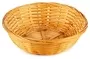 Round 18cm Handmade Bamboo Deep Fruit Snack Food Gift Basket Natural Colour B12