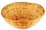 Round 22cm Handmade Bamboo Deep Fruit Snack Food Gift Basket Natural Colour B14