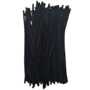 Chenille Stems Black 100 Pieces