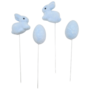 Easter Bunny And Egg Blue 65cm 4 Pieces