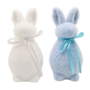 Easter Foam Bunnies White And Blue 5 X 10cm 2 Pieces