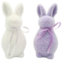 Easter Foam Bunnies White And Purple 5 X 10cm 2 Pieces