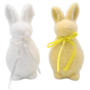 Easter Foam Bunnies White And Yellow 5 X 10cm 2 Pieces