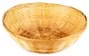 Round 30cm Handmade Bamboo Deep Fruit Snack Food Gift Basket Natural Colour B17