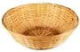 Mar18 Round 36cm Handmade Bamboo Deep Fruit Snack Food Gift Basket Natural Colour B19