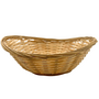 Oval 22cm Handmade Bamboo Deep Fruit Snack Food Gift Basket Natural Colour B54