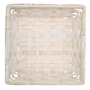Square Bamboo Tray White Washed 20cm 2