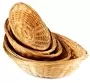 20cm 25cm 28cm 30cm And 36cm Oval Handmade Bamboo Deep Fruit Snack Food Gift Basket Natural Colour