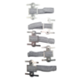Wrist Corsage Silver Elastic 5 Pieces