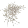 Pearl Pins White 55cm 100 Pieces 3