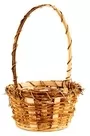 Xin12b Medium Handmade Round Bamboo Deep Flowerfruitsnack Gift Basket Natural With Vinetwig