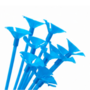Balloon Sticks Blue X10 Party Balloon Holders For Decorations Displays