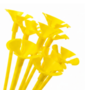 Balloon Sticks Yellow X10 Party Balloon Holders For Decorations Displays