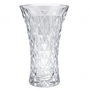 Flaired Facet Glass Vase 13 X 24cm