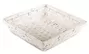 Square 25cm Handmade Bamboo Deep Fruit Snack Food Gift Basket White Washed