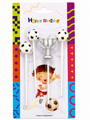 Soccer Ball Silver Trophy Birthday Candle Set 4 Piece