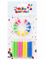 Birthday Cake Candles With Holders 24 Piece Set