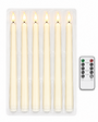 Battery Operated Dinner Candles With Remote 6 Pieces 2
