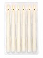 Battery Operated Dinner Candles 6 Pieces 2