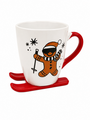 300ml Santa Ski Mug Festive Christmas Ceramic Mug 2
