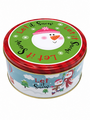Christmas Snowman Tin Festive Metal Storage Tin 165 Cm X 8 Cm Side