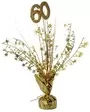 Gold Age 60 Balloon Weight For Helium Filled Balloons Birthday Party Anniversary Decoration