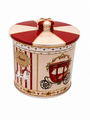 Vintage Carousel Christmas Tin 115 X 11 Cm Side
