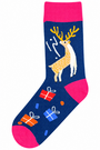 Christmas Reindeer Socks One Size Fits Most