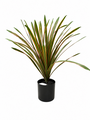 Artificial Green Dracaena Grass Plant In Black Pot 46cm