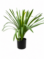 Artificial Green Grass Plant In Black Pot Realistic Faux Indoor Plant 46cm