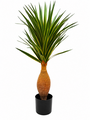 Artificial Yucca Plant With Decorative Textured Trunk 100cm Tall