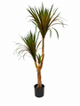 Artificial Multi Head Dracaena Tree 130cm Realistic Indoor Decorative Plant In Black Pot