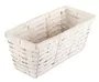 Rectangular 28x125cm Handmade Bamboo Fruit Snack Food Gift Basketwhite