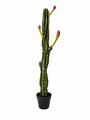 Artificial Flowering Column Cactus Plant 110 Cm Tall