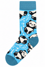 Blue Panda Print Socks One Size Fits Most