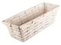 Rectangular 35x12cm Handmade Wine Bottle Bamboo Basketwhite