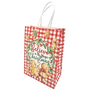 Gingerbread Christmas Gift Bag Red Gingham 15 21 8 Cm