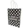Happy Halloween Polka Dot Gift Bag Black White 15 21 8 Cm