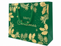 Green Gold Merry Christmas Gift Bag 31 X 12 X 25 Cm