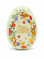 Pastel Green Easter Egg Shaped Tin