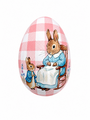 Easter Bunny Egg Shaped Tin 11 X 7 Cm 1