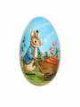 Easter Bunny Egg Shaped Tin 11 X 7 Cm 2