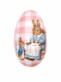 Pink Bunny Easter Egg Tin 12 X 75 X 9 Cm 1